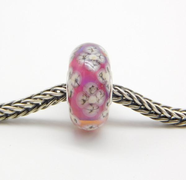 Violet Rock Flowerstone - Elfbeads Glas - Originalfoto